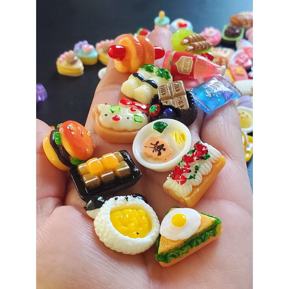Miniature Dollhouse Food 13Pcs | Mini Food Models & Toy Accessories